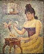 Georges Seurat Young Woman Powdering Herself